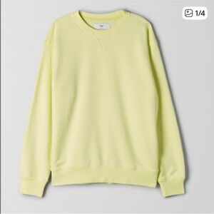 TNA cozy boyfriend fleece in lemonade 🍋